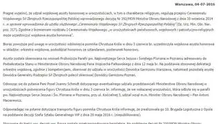 Cała treść odpowiedzi na interpelację posłanki Joanny Schmidt
