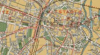 Centrum Poznania na niemieckim planie z 1940 r.