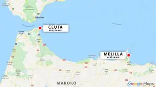 Ceuta i Melilla to hiszpańskie enklawy na terenie Maroka 