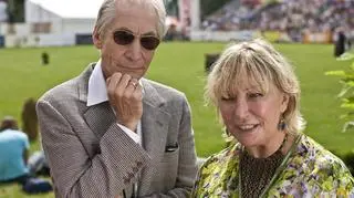 Charlie Watts z żoną (PAP)