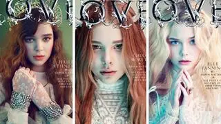 Chloe Moretz, Hailee Steinfeld i Elle Fanning na okładkach najnowszego numeru magazynu "Love" (fot. Conde Nast)