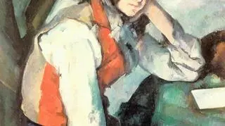 "Chłopiec w czerwonej kamizece" (1888) Paula Cezanne'a