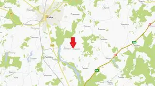 Chłopiec wpadł do sadzawki w Łopianowie