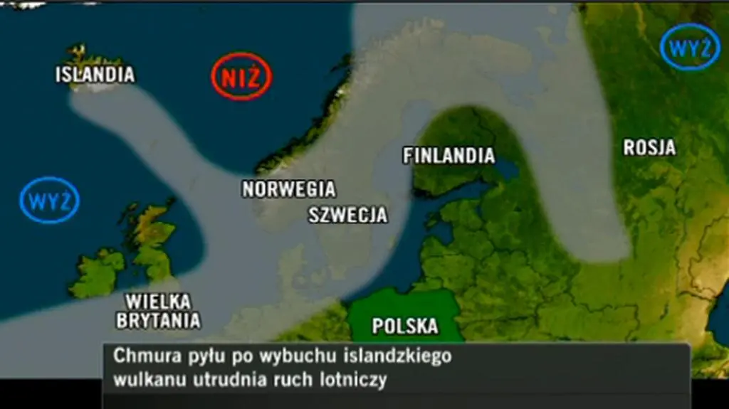 Chmura pyłu nad Europą