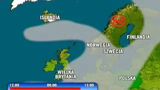 Chmura pyłu zbliża się do Polski (TVN24)