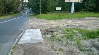 Chodnik w dzienicy Miechowice