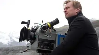 Christopher Nolan na planie filmu "Interstellar"