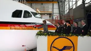 Chrzciny nowego samolotu Merkel (luftwaffe.de)