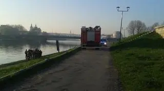 Ciało pływało po drugiej stronie Wisły od Wawelu