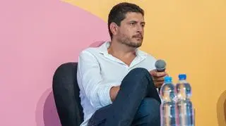 Claudio Giovannesi podczas 13. Festiwalu Filmu i Sztuki "Dwa Brzegi" 