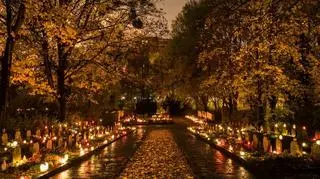 Cmentarz Bohaterów Polskich w Poznaniu 2 listopada 2016 po północy