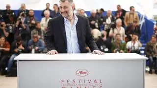 Cristi Puiu, jeden z dwóch Rumunów w konkursie głównym przed projekcją swojego filmu