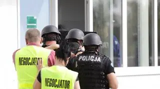 Ćwiczenia służby ratowniczych w Kielcach