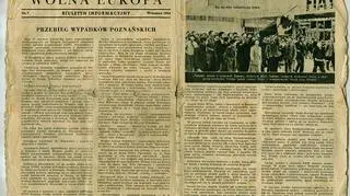 Część tytułowej strony biuletynu informacyjnego Wolna Europa z września 1956 r. 