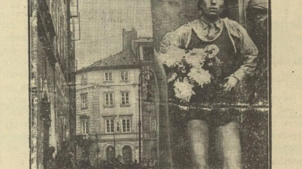 Człowiek-mucha w 1931 r.