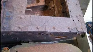 Czołg był mocno skorodowany