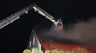 Dach spłonął doszczętnie 