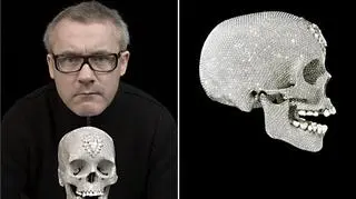 Damien Hirst i jego "Na miłość boską", rzeźba inpisrowana czaszką dorosłego człowieka (fot. Palazzo Vecchio)