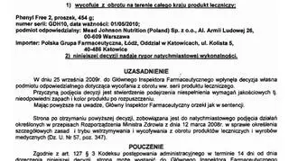 Decyzja GIF-u o wycofaniu leku z obrotu