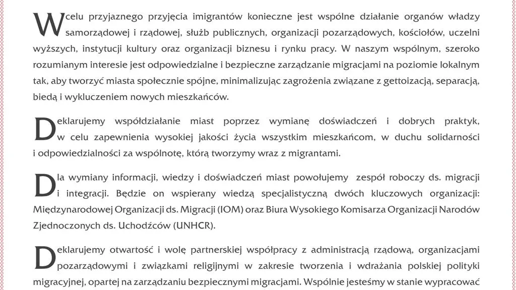 Deklaracja w sprawie migrantów