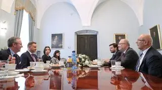 Delegacja Kukiz&#039;15 w Pałacu Prezydenckim 