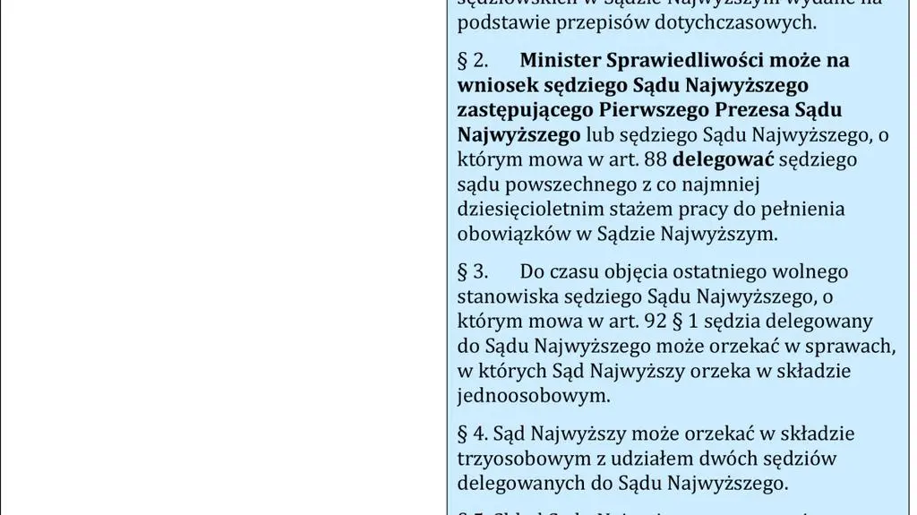 Delegacja sędziów innych sądów do SN