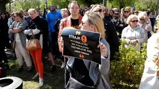 Demonstracja nauczycieli w Gorzowie 