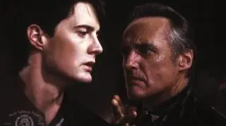 Dennis Hopper i Kyle MacLachlan w "Blue Velvet"