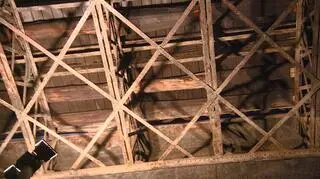 Deski płonęły na długości 50 metrów 