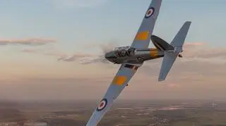 DHC-1 Chipmunk nad Warszawą