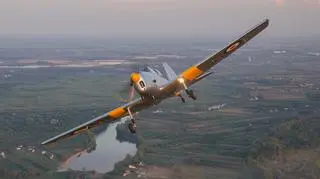DHC-1 Chipmunk nad Warszawą