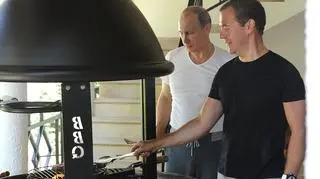 Dmitrij Miedwiediew i Władimir Putin
