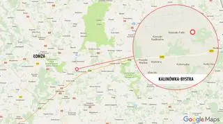 Do dachowania doszło w miejscowości Kalinówka-Bystra