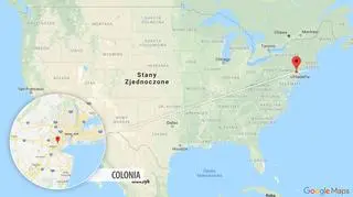 Do katastrofy samolotu doszło w mieście Colonia w stanie New Jersey 