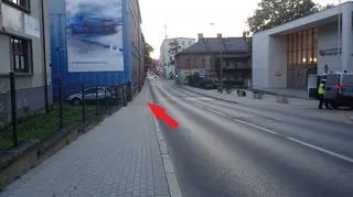 Do potrącenia przez rowerzystę doszło na ulicy Piłsudkiego w Bielsku-Białej