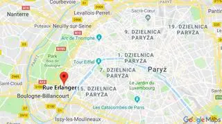 Do pożaru doszło w kamienicy przy ulicy Erlanger w Paryżu
