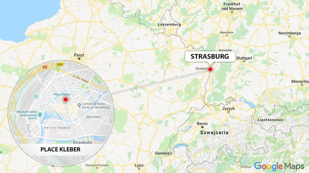Do strzelaniny doszło w centrum Strasburga 