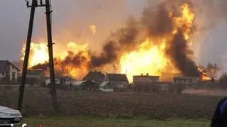 Do wybuchu gazu z budowanej magistrali doszło w miejscowości Janków Przygodzki