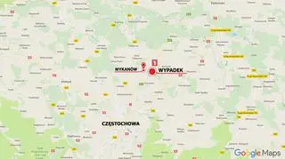 Do wypadku doszło na drodze krajowej nr 1 w powiecie częstochowskim