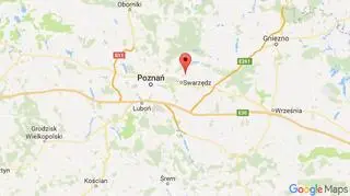 Do wypadku doszło na drodze krajowej nr 92 prowadzącej z Poznania w kierunku Wrześni