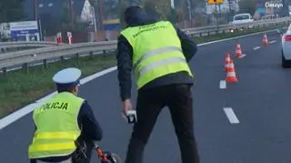 Do wypadku doszło na łuku drogi na wiślance