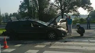 Do wypadku doszło na Mostach Jagiellońskich 