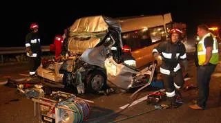 Do wypadku doszło na opolskim odcinku A4 (fot. 24opole.pl)