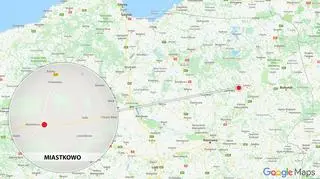 Do wypadku doszło na skrzyżowaniu drogi krajowej nr 61 z drogą wojewódzką nr 648 Miastkowo – Nowogród