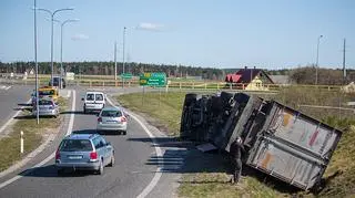 Do wypadku doszło na zjeździe z obwodnicy Chojnic