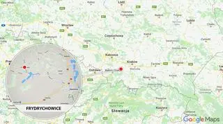 Do wypadku doszło w miejscowości Frydrychowice (Małopolskie) 