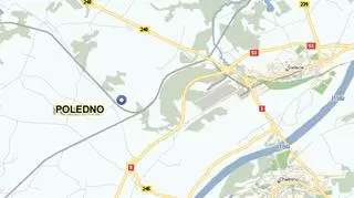 Do  wypadku doszło w miejscowości Poledno (zumi.pl)