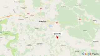 Do wypadku doszło w miejscowości Zwierki pod Białymstokiem