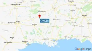 Do wypadku doszło w okolicach Camden w stanie Arkansas