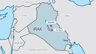 Do zamachu doszło w miejscowości Al-Hilla położonej na południe od Bagdadu